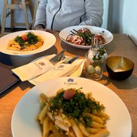 Vegane pasta mot Erdnusssoße at Plumbohms Aussichtsreich in Bad Harzburg