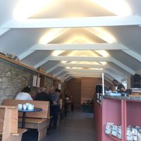 Upstairs seating at Yallah Coffee Kiosk in St Ives