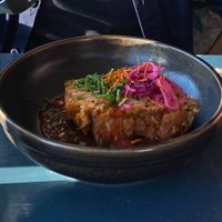 Vegan Eggy Bread  at Yallah Coffee Kiosk in St Ives