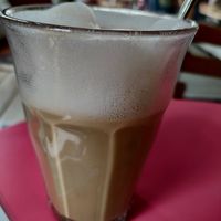 Latte macchiato at Cafe Remmers in Norden
