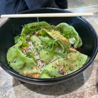 Vegan dumplings  at Bamboo in Exmouth