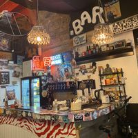 The bar at Cat Bar in Barcelona