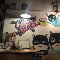 Interior at Cat Bar in Barcelona