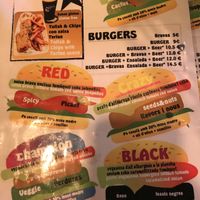 Menu at Cat Bar in Barcelona