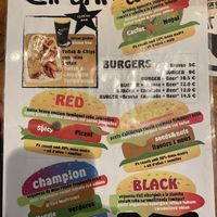 Menu  at Cat Bar in Barcelona