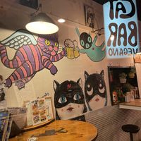 Inside  at Cat Bar in Barcelona