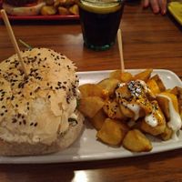 burger menu  at Cat Bar in Barcelona