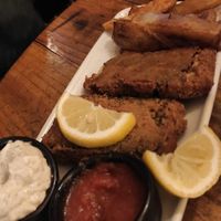 Tofu-ish and chips at Cat Bar in Barcelona