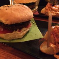 Hot mexican burger at Cat Bar in Barcelona