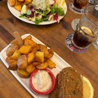 To-fish & chips at Cat Bar in Barcelona