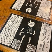 Designed menus. at Cat Bar in Barcelona