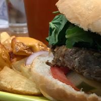 burguer  at Cat Bar in Barcelona