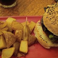 Spicy buger at Cat Bar in Barcelona