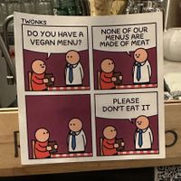 Vegan Menu, please don’t eat it.   at Cat Bar in Barcelona