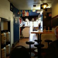 view from back of bar. at Cat Bar in Barcelona