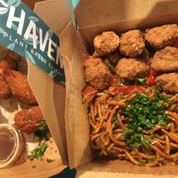 Haven Sweet Sour “chicken" at Haven Plant Based Eatery in Toronto