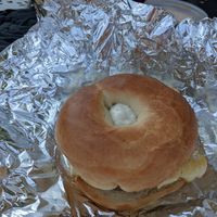 Vegan Breakfast Bagel at Hard Times Cafe in Minneapolis