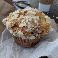 Strawberry Banana Muffin 😋 at Hard Times Cafe in Minneapolis