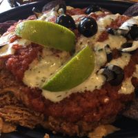 Vegan nachos at Hard Times Cafe in Minneapolis