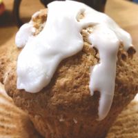 Vegan lemon ginger poppy seed muffin at Hard Times Cafe in Minneapolis