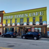 Outside at Hard Times Cafe in Minneapolis