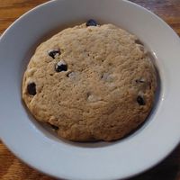 Vegan chocolate chip cookie at Hard Times Cafe in Minneapolis