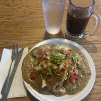 Half order of biscuits and gravyy  at Hard Times Cafe in Minneapolis