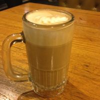 soy latte at Hard Times Cafe in Minneapolis