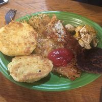 Breakfast plate at Hard Times Cafe in Minneapolis