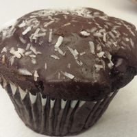 Chocolate and coconut cupcake at Hard Times Cafe in Minneapolis