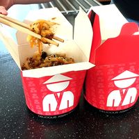 Udon noodles with tofu.  at Bad Boyz Kitchen in Bratislava