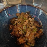 Cauliflower with peanut butter at The LoCo in Uppsala