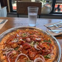 Gluten free crust and vegan cheese  at Flatbread Company  in Portland