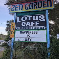 Sign at Lotus Cafe in Panama City Beach