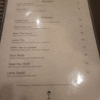 Menu 2 at Ethiopis Restaurant in Rockville