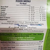 Vegan po'boys underlined at David's New Orleans Style Sno Balls in Panama City Beach