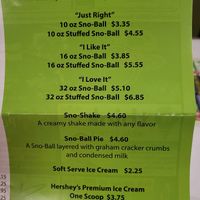 Stuffed sno-balls definitely aren't vegan, but pretty sure the regular ones are at David's New Orleans Style Sno Balls in Panama City Beach