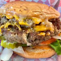 Double OG Burger at Nom Burgers in Austin