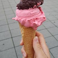 Dark Chocolate and Raspberry at Gelato e Caffe in Ingolstadt