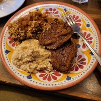 Apple Crumble, Vegane Pancakes, Porridge at Bottled in Osnabrueck