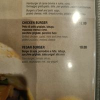 Vegan burger at M Cafe in Alghero