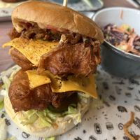 Kula Faker with slaw   at Fat Hippo - Jesmond in Newcastle Upon Tyne