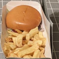 Vegan burger supper at Siaway Fish & Chips in Isle Of Skye