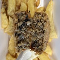 Vegan Haggis  at Siaway Fish & Chips in Isle Of Skye
