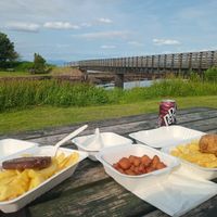 Outside at Siaway Fish & Chips in Isle Of Skye