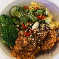 Korean jackfruit  at Honi Poke in London