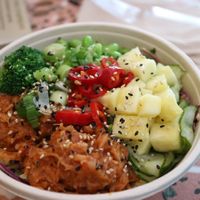 Korean BBQ pulled "Pork". at Honi Poke in London