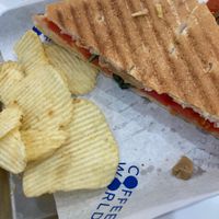 Veggie panini (ask for no cheese)  at BKK - Coffee World - CF in Samut Prakan