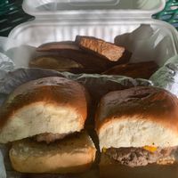 Kids plant-based sliders with cheese at Veganaire in Alpharetta