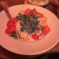 Spaghetti mit Champignons in Cremesauce   at S'Wirtshaus in Saalbach